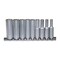 Teng Tools M1407 - 9 Piece 1/4" Drive 6 Point Deep Metric Socket M1407 - alternate 1